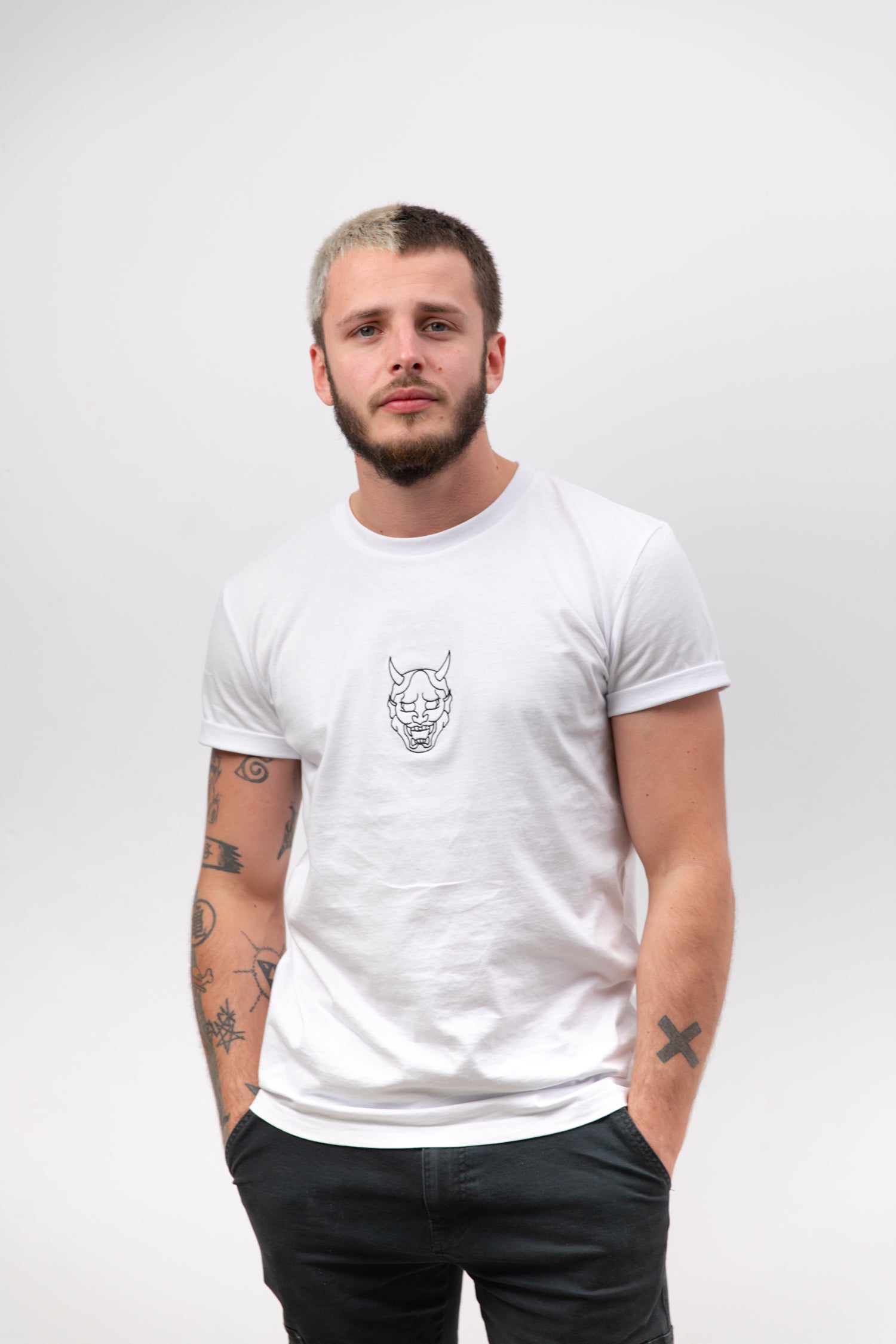 T-shirt HEAD OF ONI (BLANC)